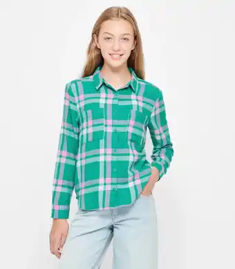 Target Long Sleeve Check Shirt - Green offer
