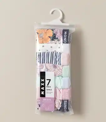 7 Pack Maxx Girls Floral Briefs