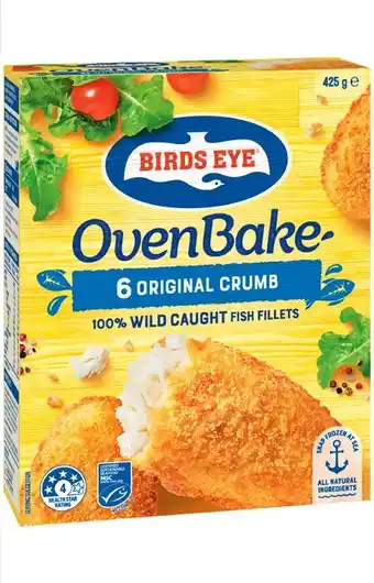 IGA Birds Eye Oven Bake Fish Fillets 425g Selected Varieties offer