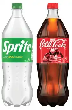 IGA Coca‑Cola, Sprite, Fanta or Mount Franklin Lightly Sparkling 1.25 Litre Selected Varieties offer