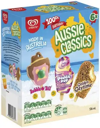 IGA Streets Aussie Classics 6 Pack offer