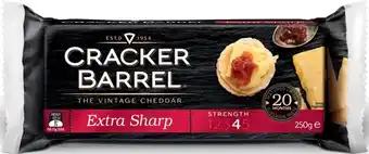 IGA Cracker Barrel Extra Sharp Vintage Cheddar Cheese 250g offer