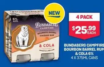 Bottlemart BUNDABERG CAMPFIRE BOURBON BARREL RUM & COLA offer