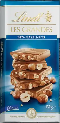 IGA Lindt Les Grandes Chocolate Blocks 150g Selected Varieties offer