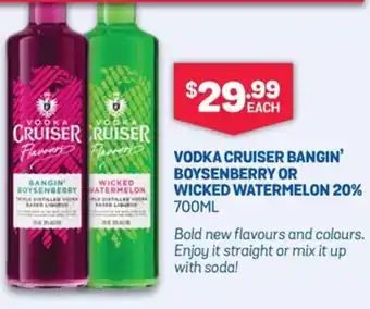 Bottlemart VODKA CRUISER BANGIN' BOYSENBERRY offer
