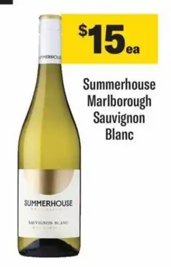 Liquorland Summerhouse Marlborough Sauvignon Blanc offer