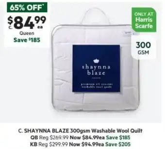 Harris Scarfe SHAYNNA BLAZE 300gsm offer