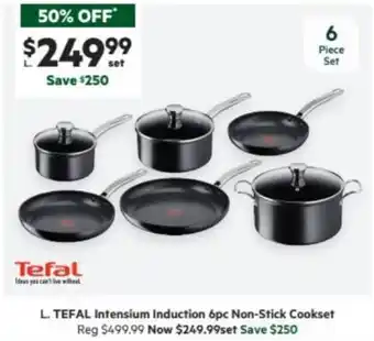 Harris Scarfe TEFAL Intensium Induction 6pc Non-Stick Cookset offer