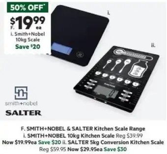 Harris Scarfe SMITH NOBEL & SALTER Kitchen Scale Range offer