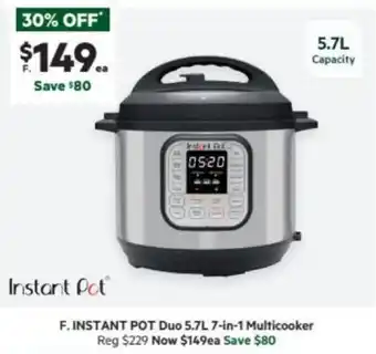 Harris Scarfe INSTANT POT Duo 7-in-1 Multicooker offer