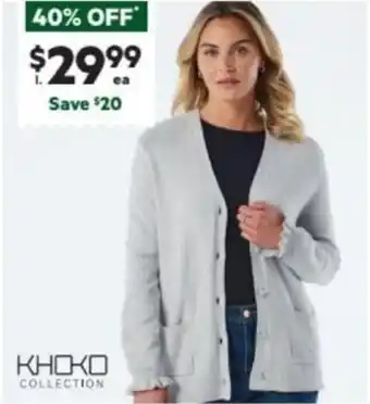 Harris Scarfe Classic Cardigan with Frill Cuff offer