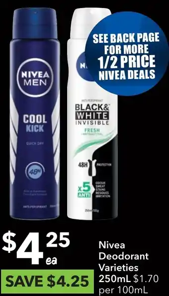 Ritchies Nivea Deodorant offer