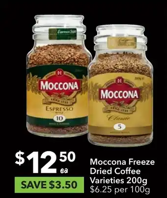 Ritchies Moccona Freeze Dried Coffee Varieties 200g offer