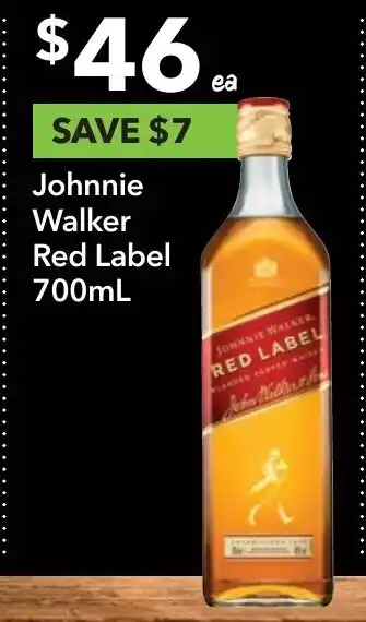 Ritchies Johnnie Walker Red Label 700mL offer