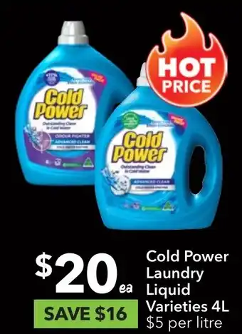 Ritchies Cold Power Laundry Liquid offer