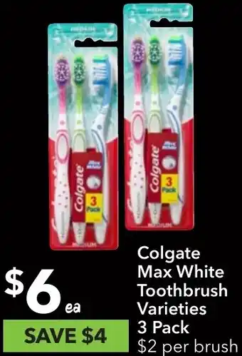 Ritchies Colgate Max White Toothbrush offer