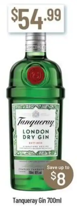 Chambers Cellars Tanqueray Gin 700ml offer