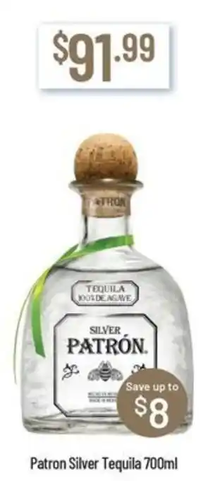 Patron Silver Tequila 700ml