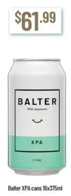 Balter XPA cans 16x375ml