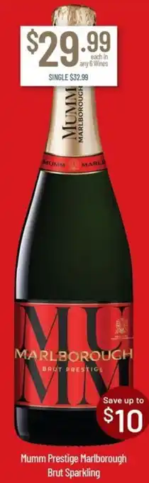 Mumm Prestige Marlborough Brut Sparkling
