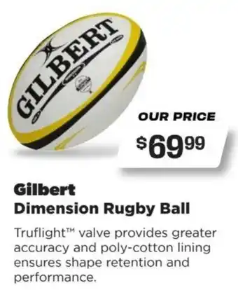 GILBERT Dimension Rugby Ball Truflight