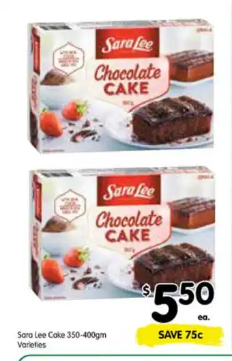 Sara Lee Cake 350-400gm Varieties