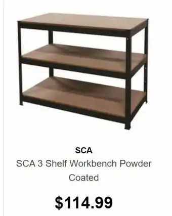 SuperCheap Auto SCA 3 Shelf Workbench Powder Coated offer