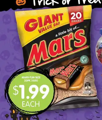 Mars Fun Size 20pk 360g