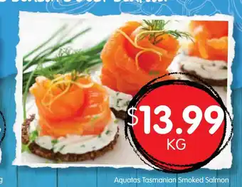 Spudshed Aquatas Tasmanian Smoked Salmon per kg offer