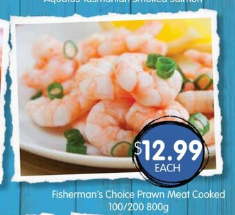 Spudshed Fisherman's Choice Prawn Meat Cooked 100/200 800g offer