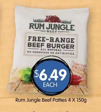 Spudshed Rum Jungle Beef Patties 4 x 150g offer