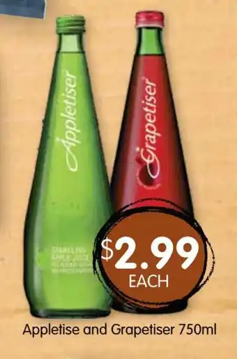 Appletise and Grapetiser 750ml