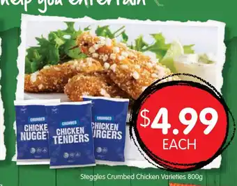 Steggles Crumbed Chicken Varieties 800g