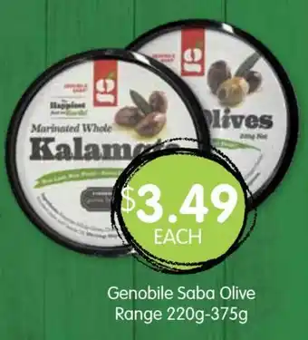 Spudshed Genobile Saba Olive Range 220g-375g offer