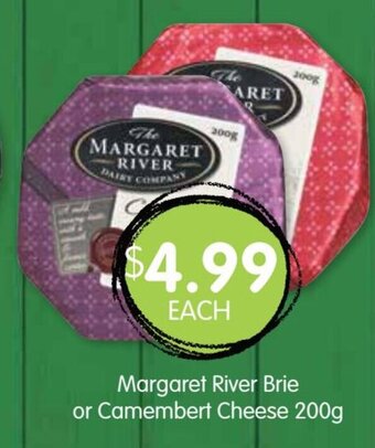 Spudshed Margaret River Brie or Camembert Cheese 200g offer