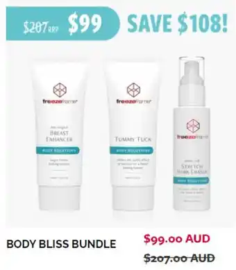 Priceline Freezeframe Body Bliss Bundle offer