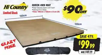 QUEEN 4WD MAT