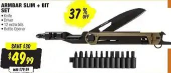 Aussie Disposals ARMBAR SLIM BIT SET offer