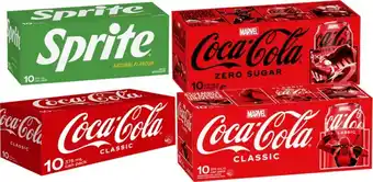 Coles Coca-Cola, Fanta or Sprite Soft Drink 10x375mL offer
