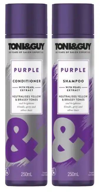 Coles Toni & Guy Shampoo or Conditioner 250mL offer