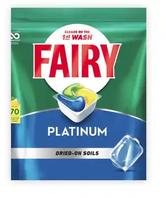 Coles Fairy Platinum Dishwashing Tablets 70 Pack offer