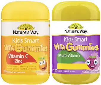 Coles Nature's Way Kids Smart Vita Gummies 120 Pack offer