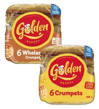 Coles Golden Crumpet Rounds 6 Pack offer