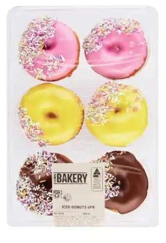 Coles Coles Bakery Iced Donuts 6 Pack offer