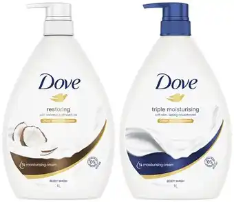 Coles Dove Body Wash 1 Litre offer