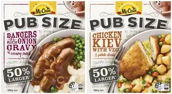 Coles McCain Pub Size Meal 480g-500g offer