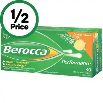 Woolworths Berocca Effervescent Tablets Pk 30^ offer