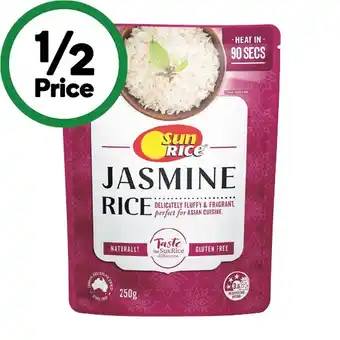 Woolworths SunRice Microwave Rice Cup or Pouch 240-250g offer