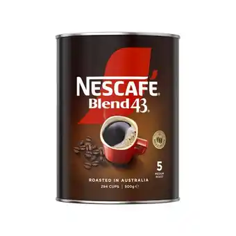 Woolworths Nescafe Blend 43 Instant Coffee 500g offer