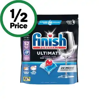 Woolworths Finish Ultimate Material Care Dishwasher Tablets Pk 52 offer